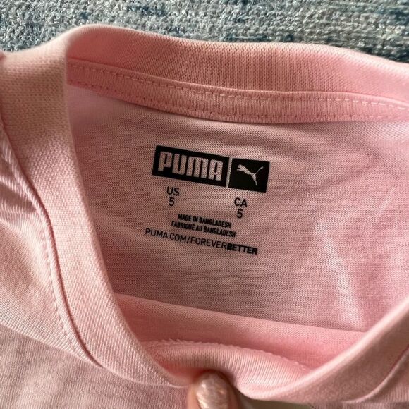 NWT! Girls Puma Pink Tee Size 5 - Picture 6 of 6